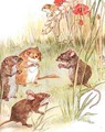 'Am staying with friends in the country', illustration from 'The Mischievious Mousie Book' - Anne Anderson