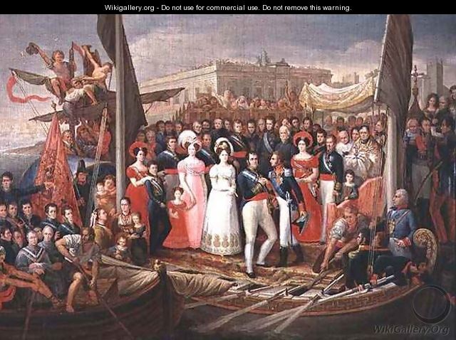 Ferdinand VII Disembarking in the Port of Santa Maria - Jose Aparicio