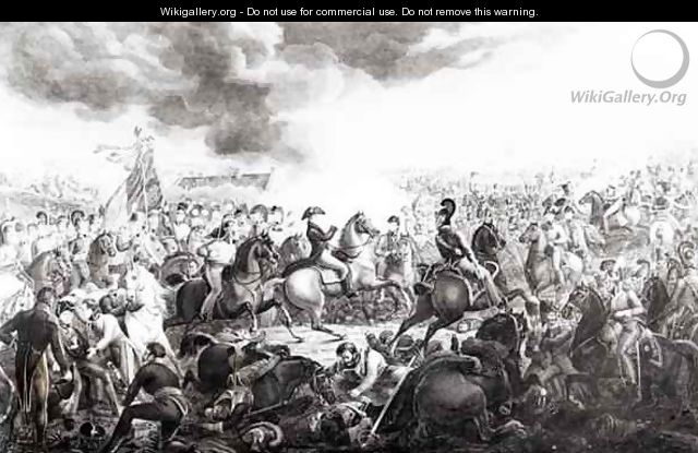 Wellington at the Battle of Waterloo - (after) Atkinson, John Augustus