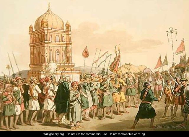The Procession of the Taziya, from 