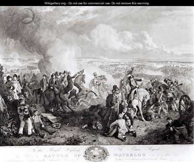 The Battle of Waterloo - (after) Atkinson, John Augustus