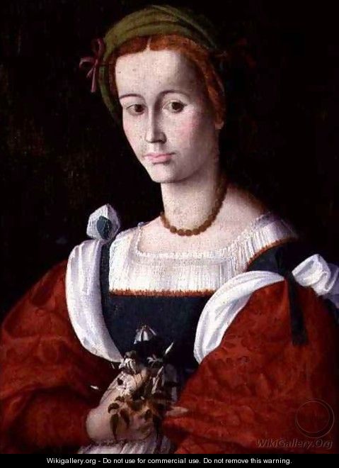 A Lady with a Nosegay - Francesco Ubertini Bacchiacca II