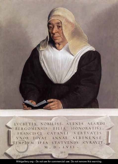 Abbess Lucrezia Agliardi Vertova - Giovanni Battista Moroni