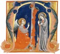 The Annunciation in an Initial M - Italian Miniaturist