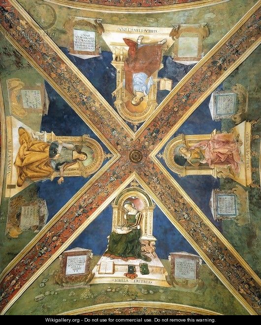 Four Enthroned Sibyls - Bernardino di Betto (Pinturicchio)
