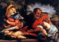 The Holy Family and St Catherine - Lorenzo Lotto