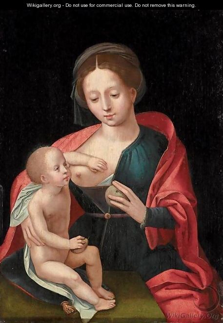 Virgin and Child 2 - Master of Female Half-Figures
