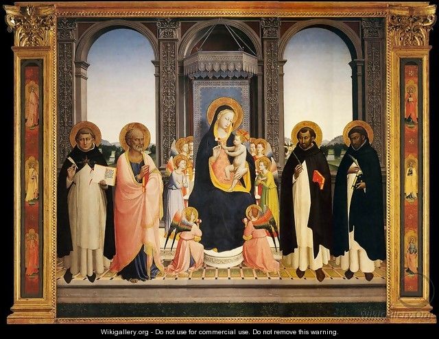 San Domenico Altarpiece - Angelico Fra