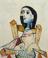 Seated Woman - Pablo Picasso (inspired by)