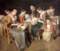 Women Working on Pillow Lace (The Sewing School) - Giacomo Ceruti (Il Pitocchetto)