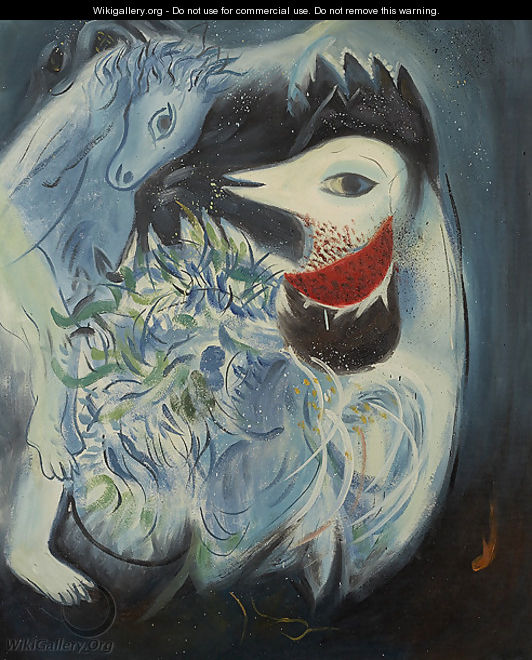 Flowers and Feathers - Marc Chagall (inspired by)