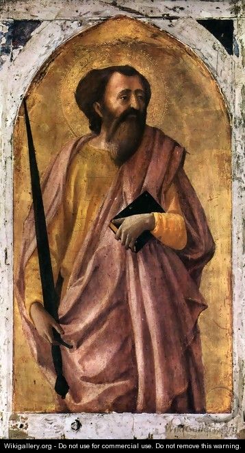 Pisa polyptych St Paul - Masaccio (Tommaso di Giovanni)