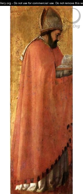 Pisa polyptych St Augustine - Masaccio (Tommaso di Giovanni)