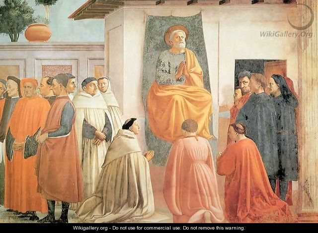 Brancacci chapel Resurrection of the son of Theophilus - Masaccio (Tommaso di Giovanni)