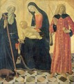 Madonna and Child with Saint Anthony Abbot and Saint Sigismund - Neroccio di (Neroccio da Siena) Landi