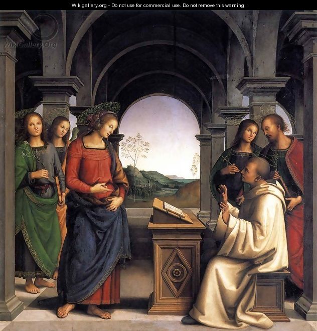 Vision of Saint Bernard - Pietro Vannucci Perugino