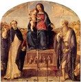 Madonna and Child with Saints Dominic and Jerome - Piero Di Cosimo