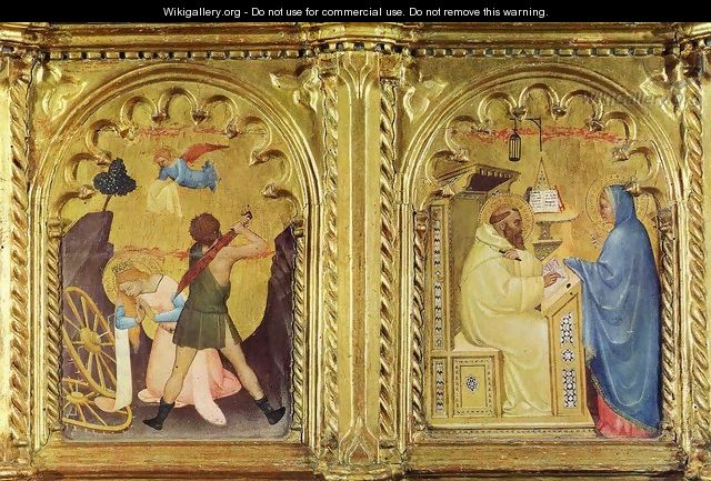 Virgin appears to Saint Bernard - Giovanni Da Milano