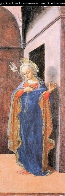 Annunciation, right wing - Fra Filippo Lippi