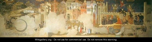 Allegory of Bad Government - Ambrogio Lorenzetti