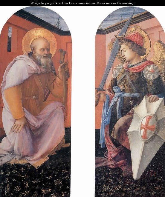 St Anthony Abbot and St Michael - Fra Filippo Lippi