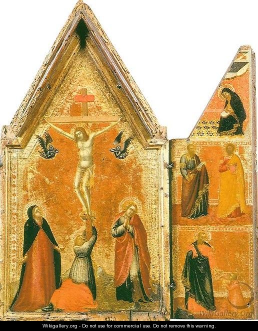 Crucifixion and Saints - Pietro Lorenzetti