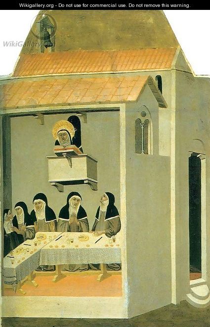 Humilitas Reads in the Refectory - Pietro Lorenzetti