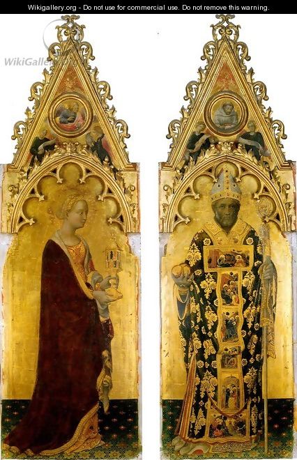 Polyptych Quaratesi Mary Magdalene and Nicolas of Bari - Gentile Da Fabriano