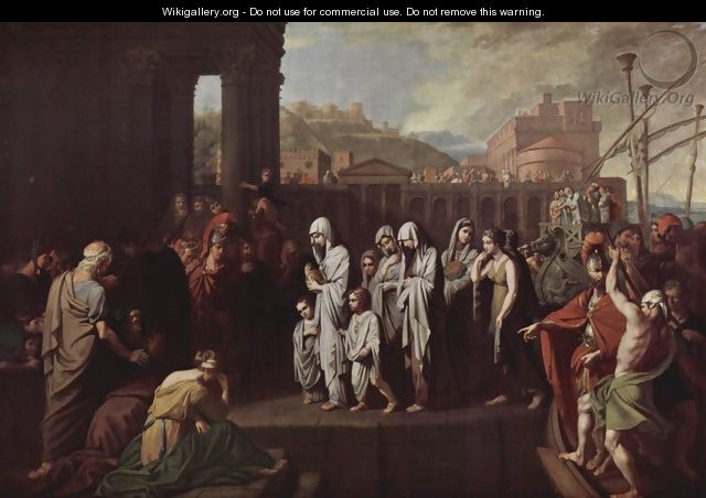 Agrippina Landing at Brundisium with the Ashes of Germanicus - Benjamin West