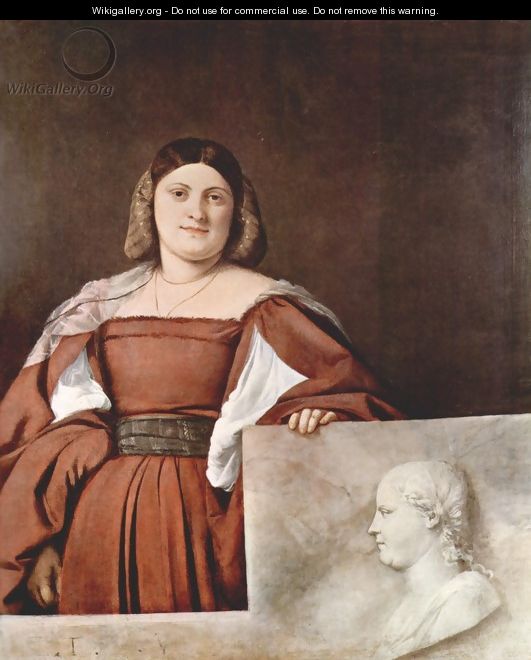 Portrait of a Woman (La Schiavona) - Tiziano Vecellio (Titian)