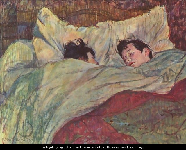 In the bed (Dans le Lit) - Henri De Toulouse-Lautrec