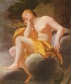 Sleeping Venus on clouds - (after) Simon Vouet