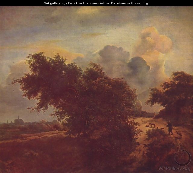 Landscape with dunes and bushes - Jacob Van Ruisdael
