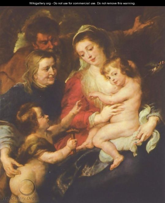 Holy Family with Elizabeth and John - Peter Paul Rubens