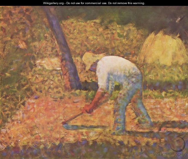 Farmer with hoe - Georges Seurat