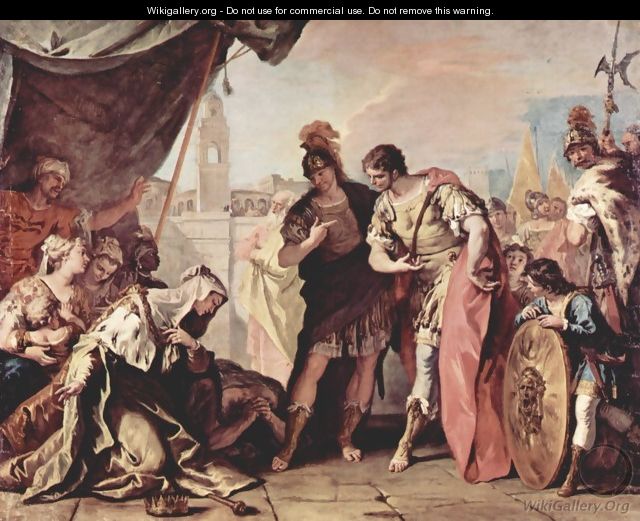 The family of Dario before Alexander the Great - Sebastiano Ricci