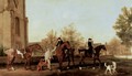 The hunters leaving Southill - George Stubbs