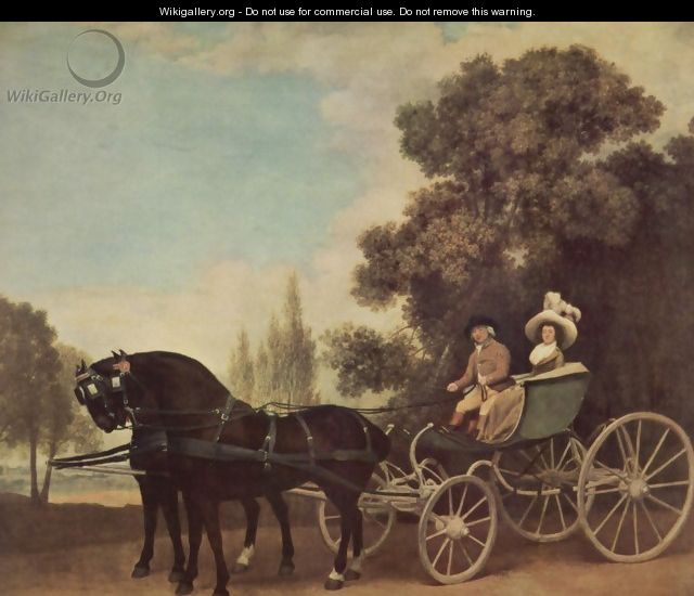 Lord and Lady in a Phaeton - George Stubbs