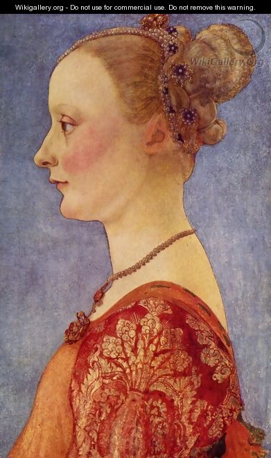 Portrait of a young lady - Antonio Del Pollaiuolo