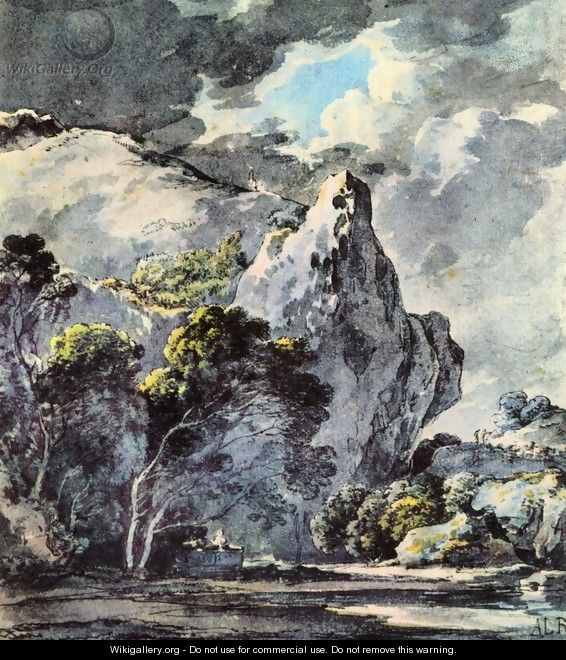 Rocky landscape - Gustav Karl Ludwig Richter