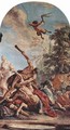 Decoration of the Palazzo Marucelli-Fenzi, Florence, Hercules Hall, scene of Hercules to fight the Centaur Nessus - Sebastiano Ricci