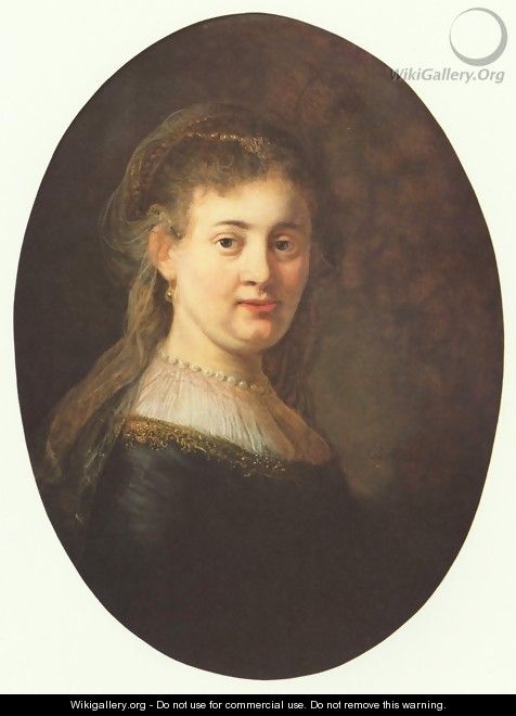 Portrait of Saskia van Uylenburgh - Rembrandt Van Rijn