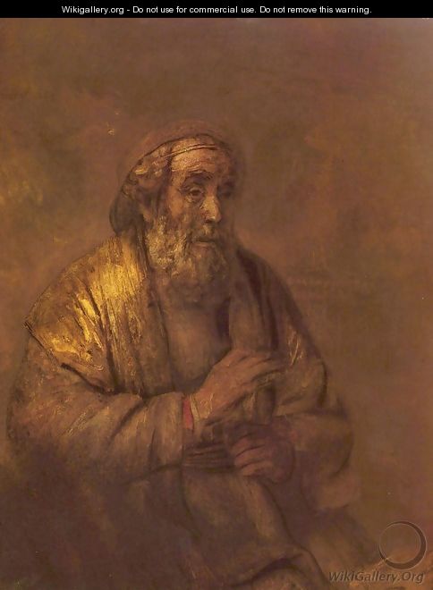 A schoolmaster with his pupil - Rembrandt Van Rijn