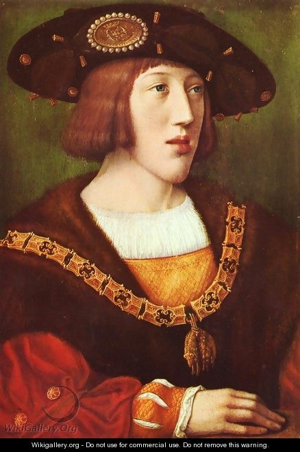 Portrait of Charles V - Bernaert van Orley