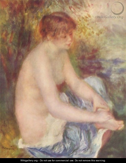 Small act in blue - Pierre Auguste Renoir