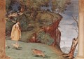 Frescoes in the Oratorio Suardi in Trescore, Scene blessing by St. Clare - Lorenzo Lotto