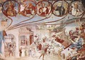 Frescoes in the Oratorio Suardi in Trescore, scene of the martyrdom of St. Clare - Lorenzo Lotto