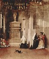 Altar of St. Lucia, St. Lucia in prayer and leave of St. Lucy - Lorenzo Lotto