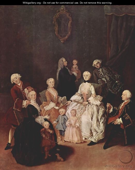 Portrait of a noble family - Pietro Longhi