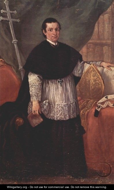 Portrait of the Bishop Benedetto Ganassoni - Pietro Longhi